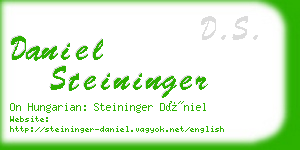 daniel steininger business card
